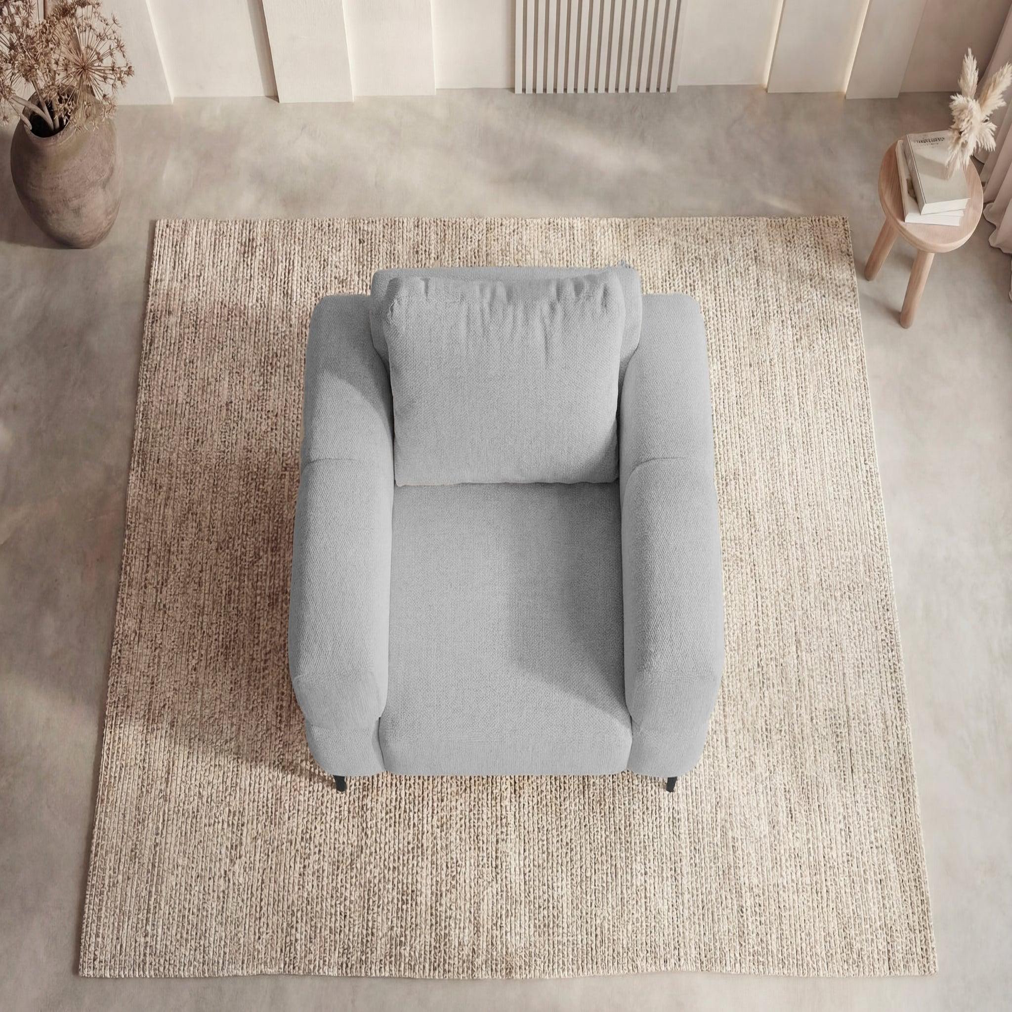 Voir la diapositive 5 : CASANOVA PARIS Elton - fauteuil en tissu lisse
