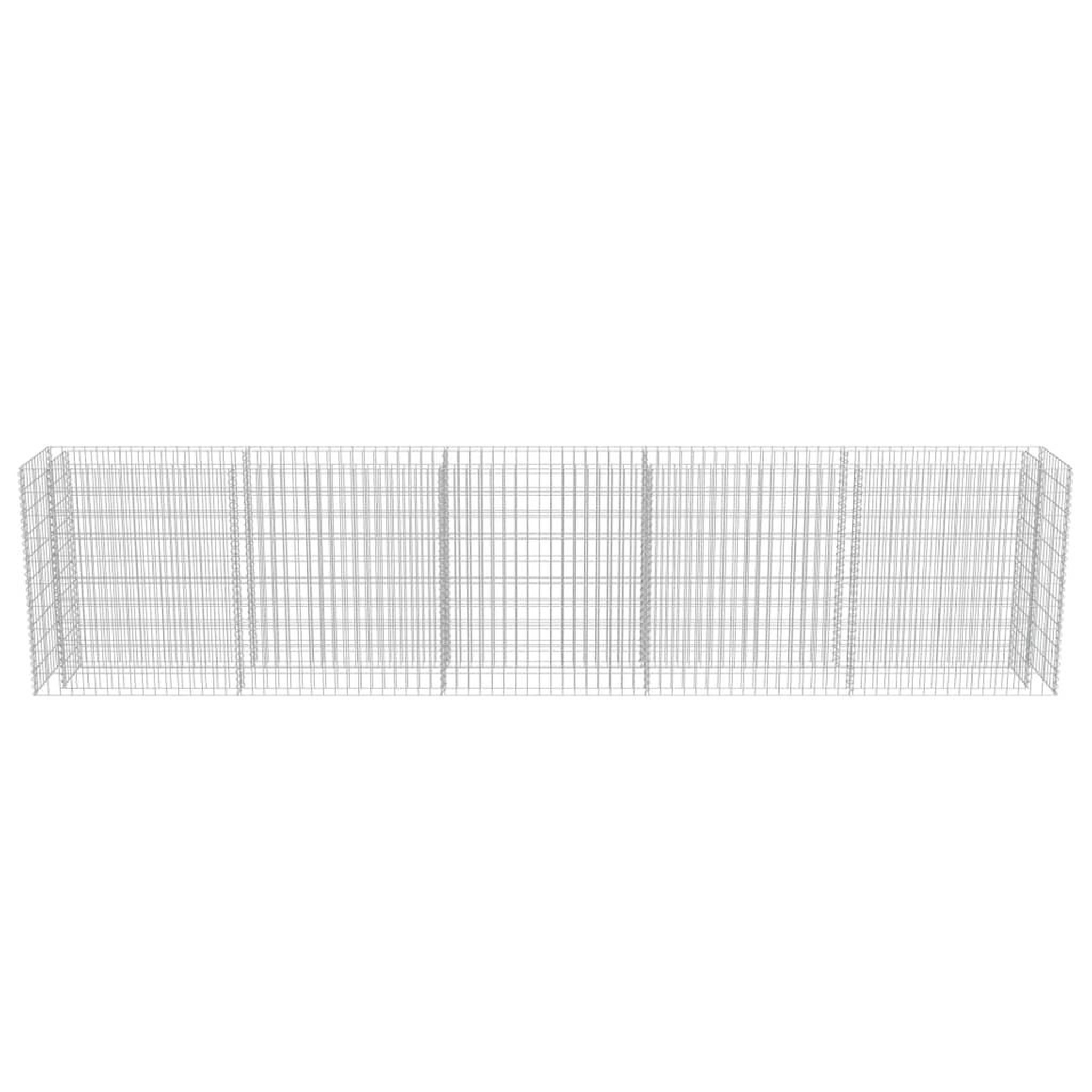 Voir la diapositive 5 : VIDAXL Lit sureleve a gabion Acier galvanise 450x50x100 cm