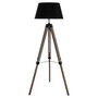 Voir la diapositive 3 : ATMOSPHERA Lampadaire Trépied Bois  Runo  145cm Noir