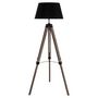 Voir la diapositive 3 : ATMOSPHERA Lampadaire Trépied Bois  Runo  145cm Noir