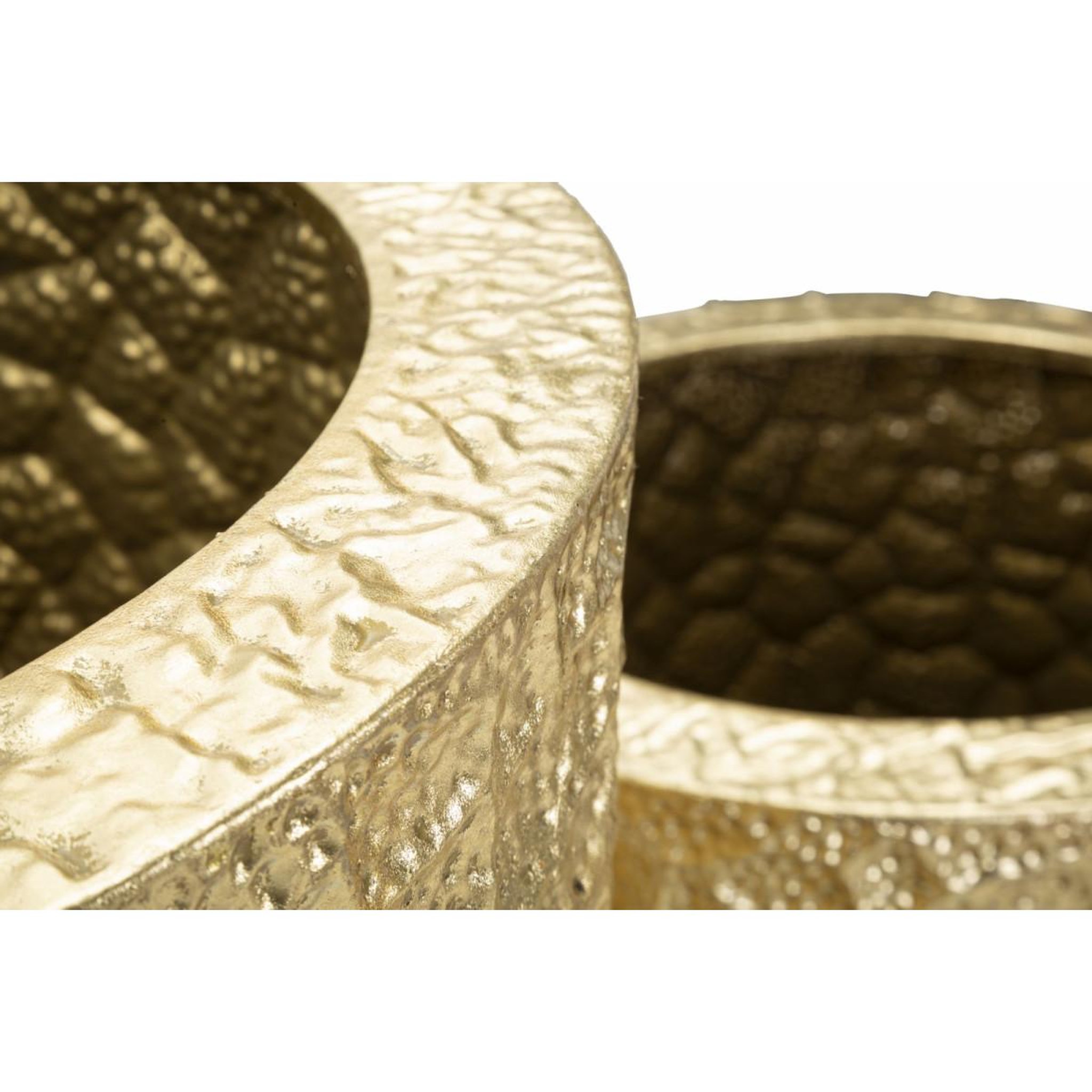 Voir la diapositive 5 : Paris Prix Lot de 3 vases en métal  glasy  114cm or