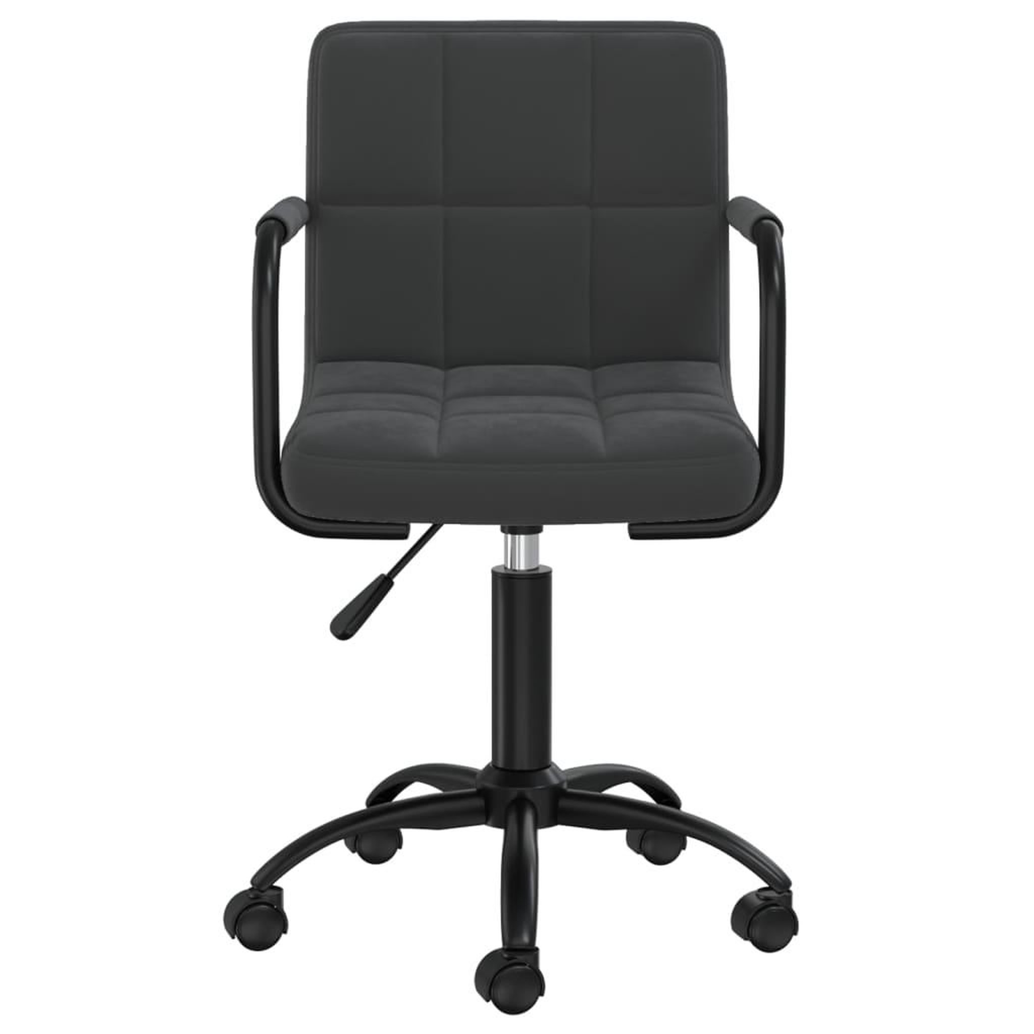 Voir la diapositive 3 : VIDAXL Chaises pivotantes a manger lot de 4 noir velours