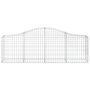 Voir la diapositive 4 : VIDAXL Paniers a gabions arques 20 pcs 200x30x60/80 cm Fer galvanise