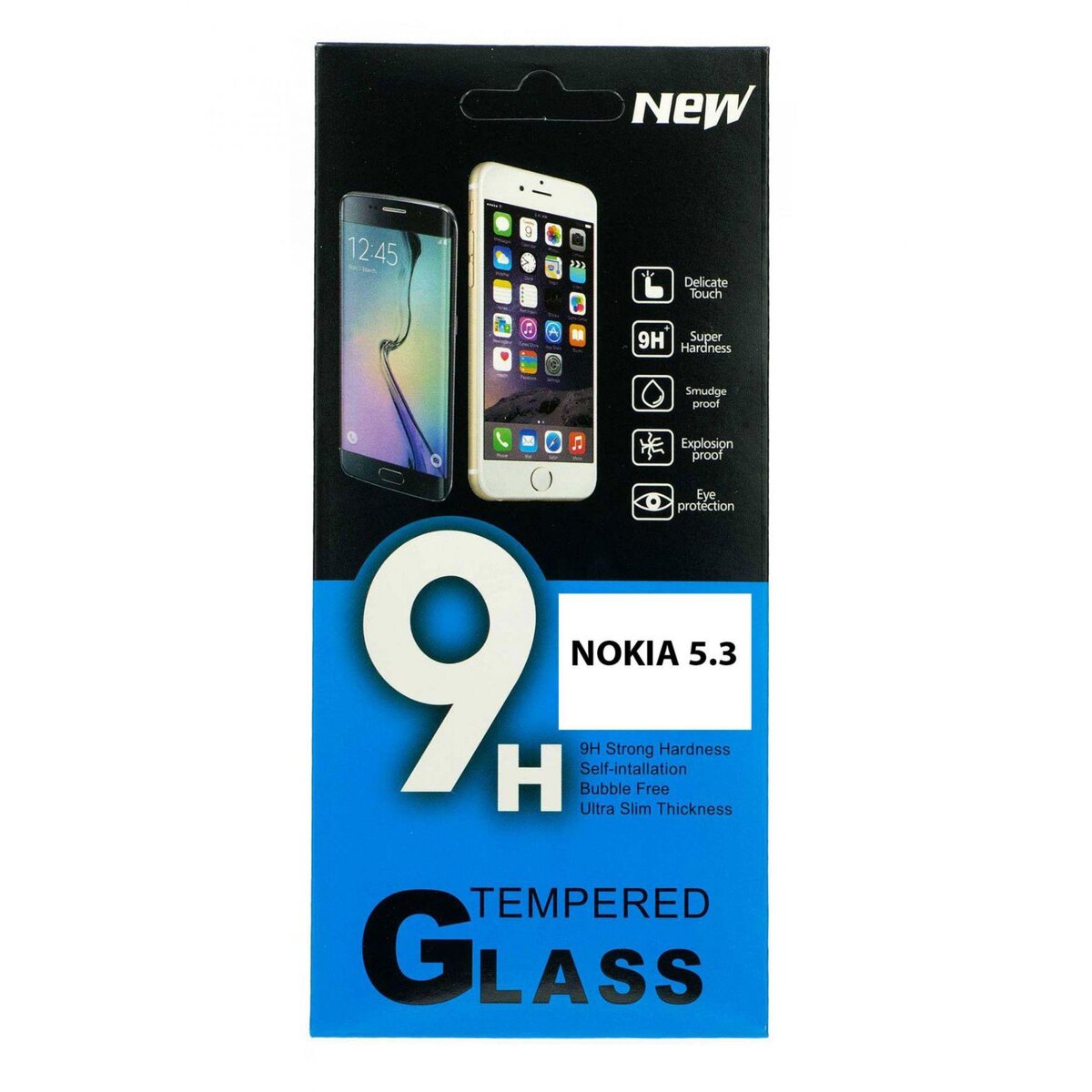 amahousse Vitre de protection d'écran Nokia 5.3 extra-résistante en verre trempé