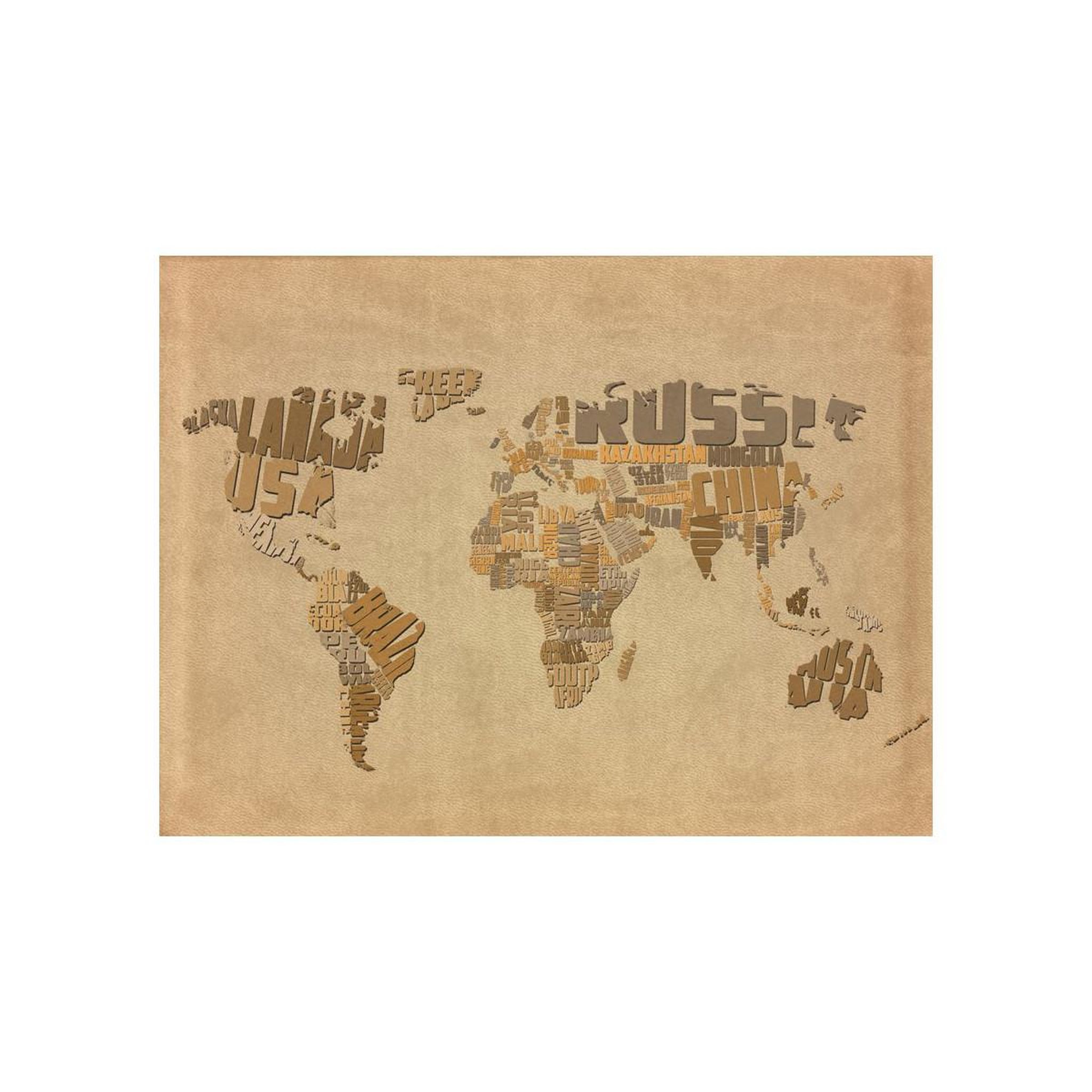 Voir la diapositive 2 : Paris Prix Papier Peint  Explorers' Map of the World