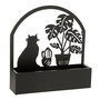 Voir la diapositive 1 : Paris Prix Jardinière Murale en Métal  Chat  50cm Noir