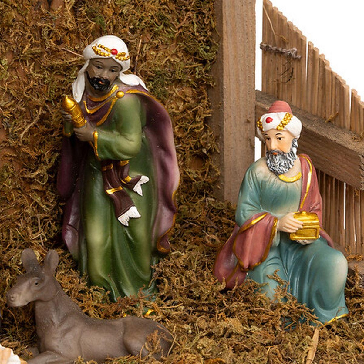 FEERIC LIGHT & CHRISTMAS Crèche de Noël 8 santons