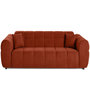 Voir la diapositive 1 : LISA DESIGN Ray - canapé droit 3 places en tissu texturé