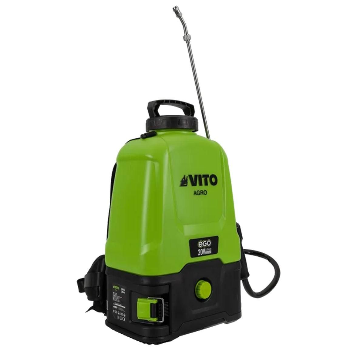 VITO Pulvérisateur Electrique à Batterie 20V 16L 5bar + 2 Batteries Lithium 2Ah + Chargeur VITO