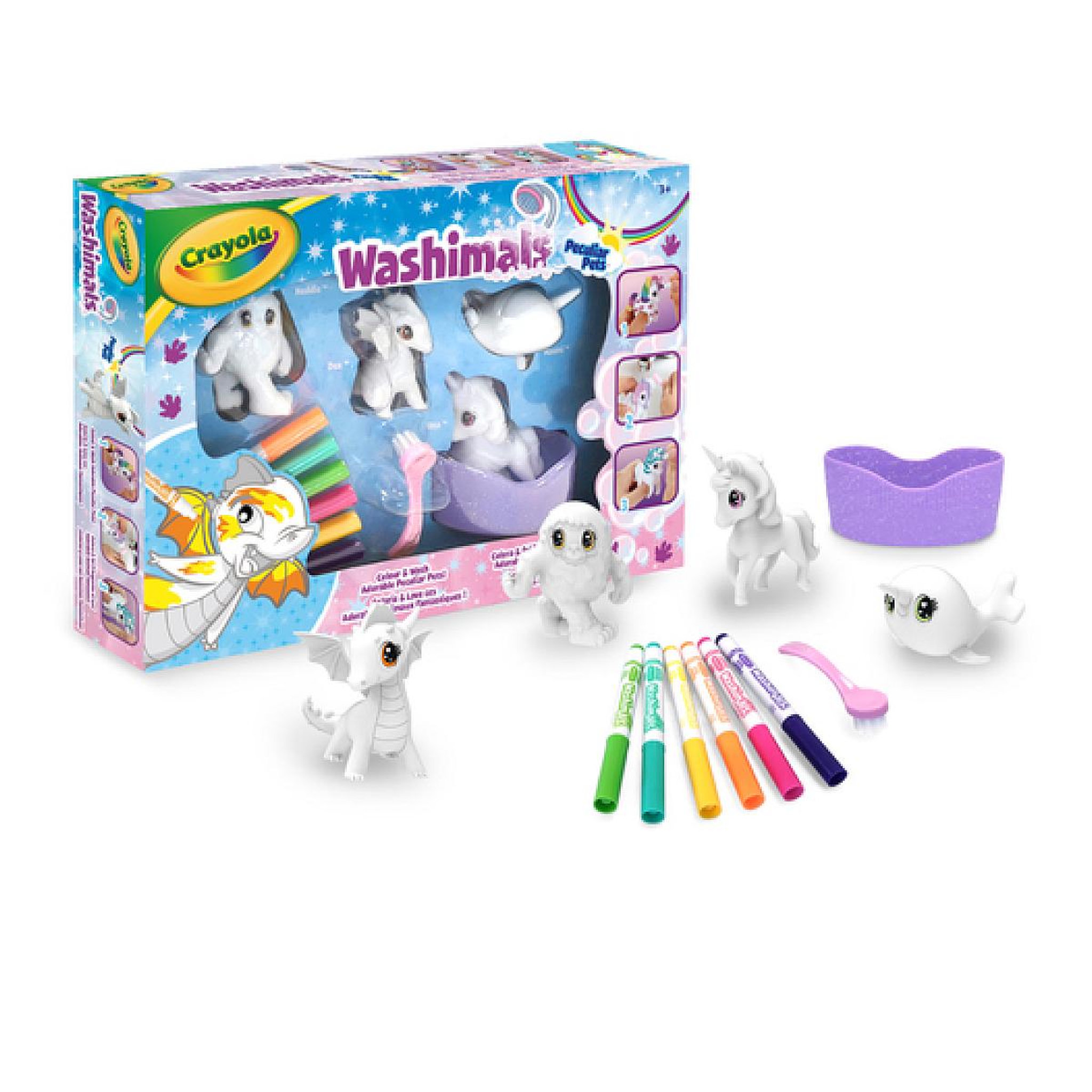 Voir la diapositive 2 : Crayola 4 Washimals Animaux de fantaisie