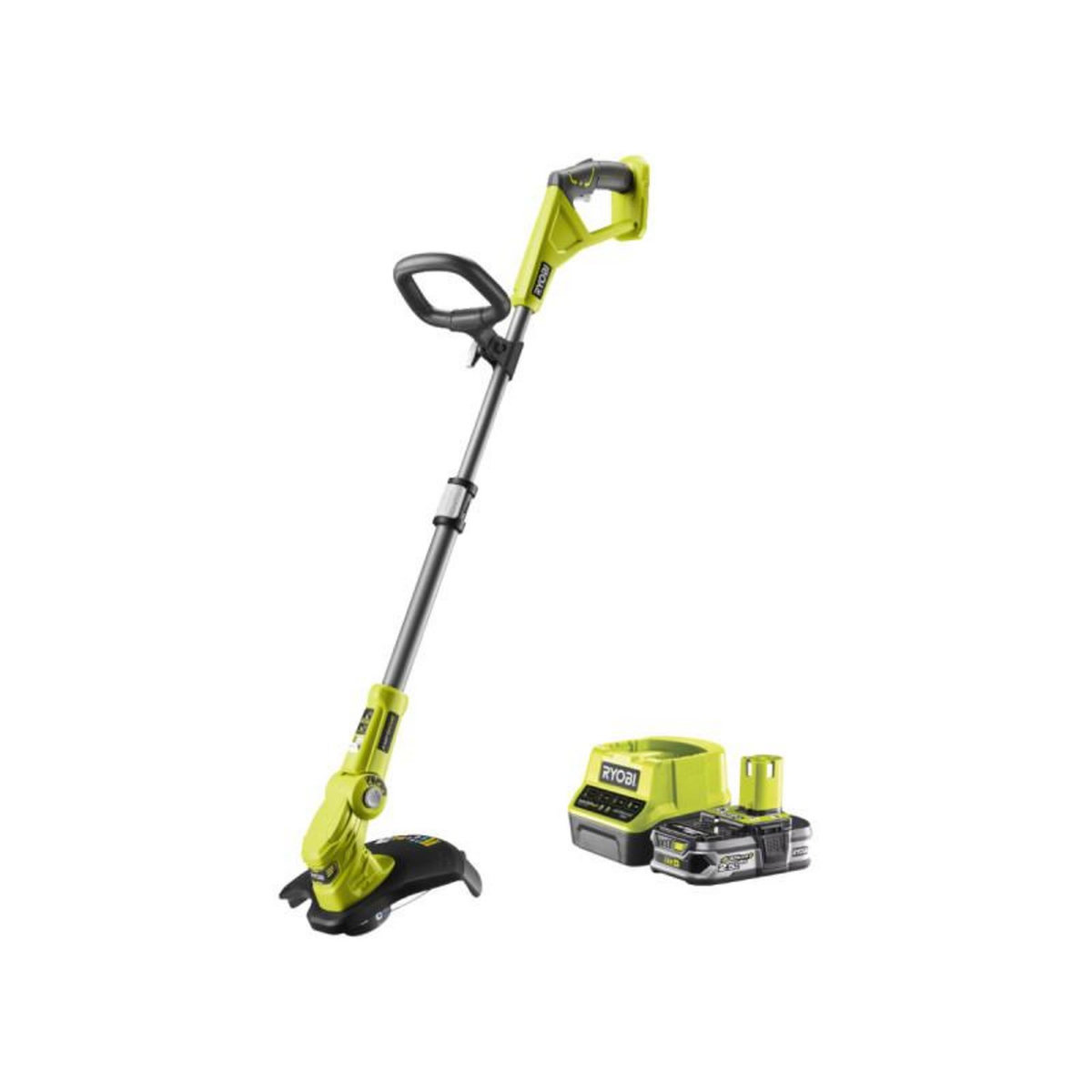 Ryobi Coupe bordures - dresse bordures RYOBI 18V One+ - 1 batterie LithiumPlus 2.5Ah - 1 chargeur rapide