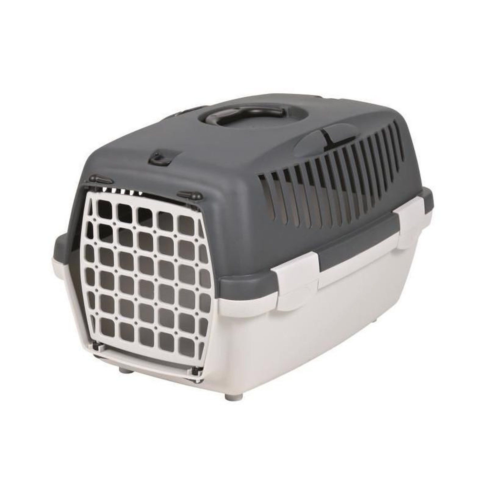 Trixie TRIXIE Box de transport Capri 1 - XS : 32x31x48 cm - Gris clair et gris fonce - Pour chien et chat