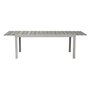 Table de jardin 180/244x98cm aluminium gris anthracite POLYWOOD