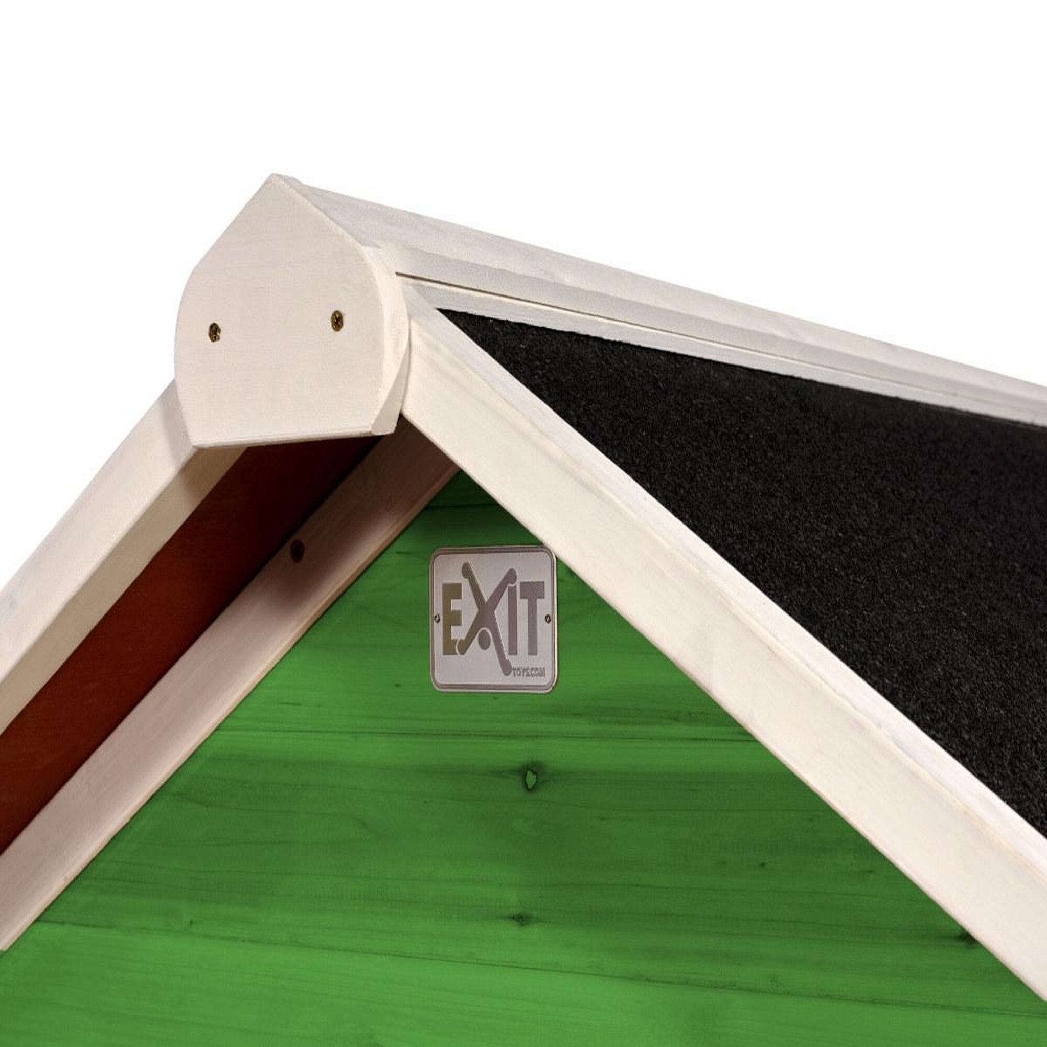 Voir la diapositive 4 : EXIT TOYS Maisonnette en bois pour enfants loft 100 vert - exit toys
