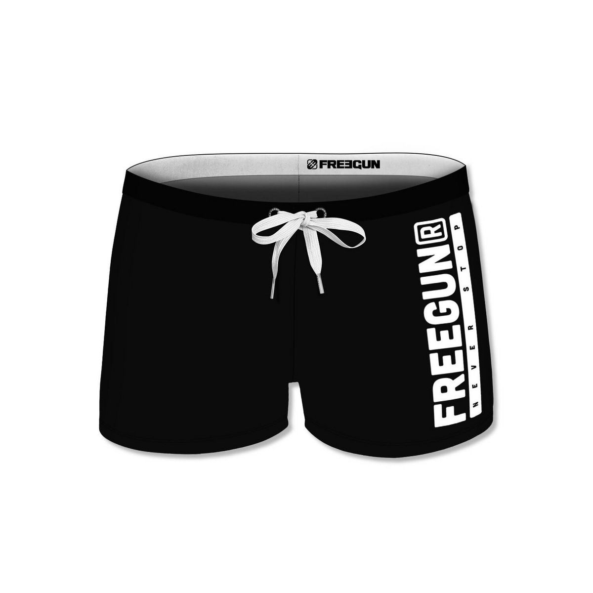 FREEGUN Boxer de bain enfant uni avec imprimé FG