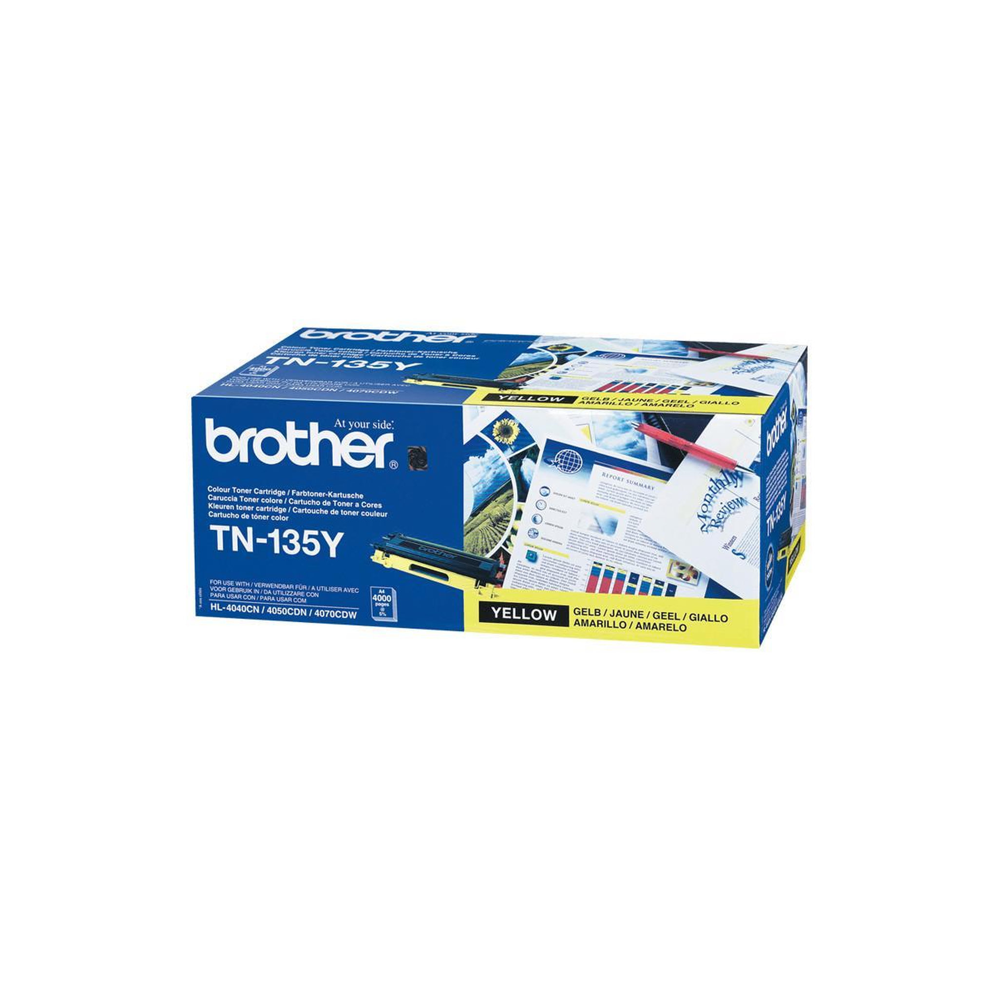 Voir la diapositive 3 : Brother Brother Toner TN-135 TN135 Yellow Gelb 4k (TN135Y)