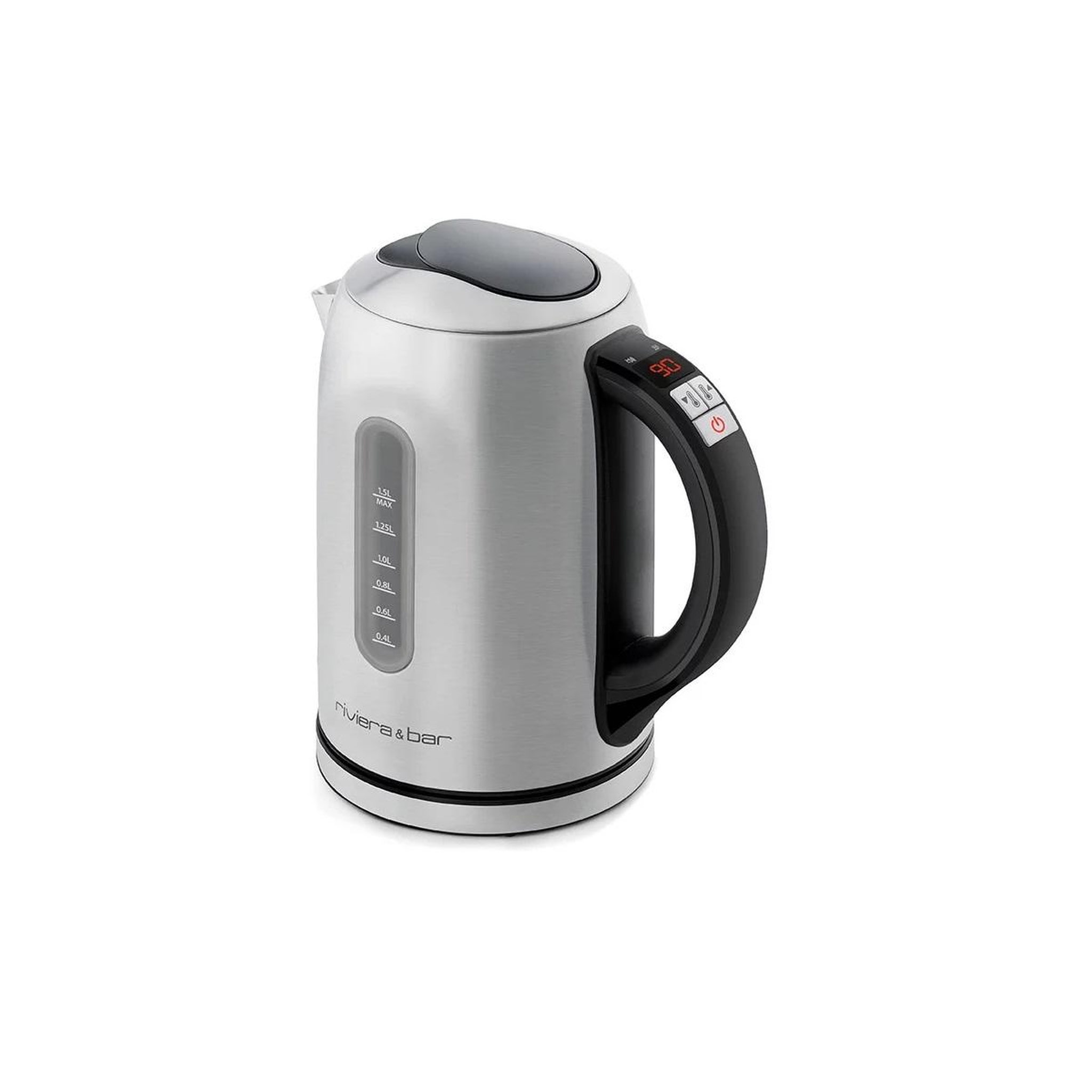 Voir la diapositive 4 : Riviera & Bar Bouilloire sans fil 1.5l 2200w inox/noir - bbt460
