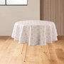 Voir la diapositive 1 : Paris Prix Nappe Ronde Antitache Imprimé  Kalini  180cm Naturel