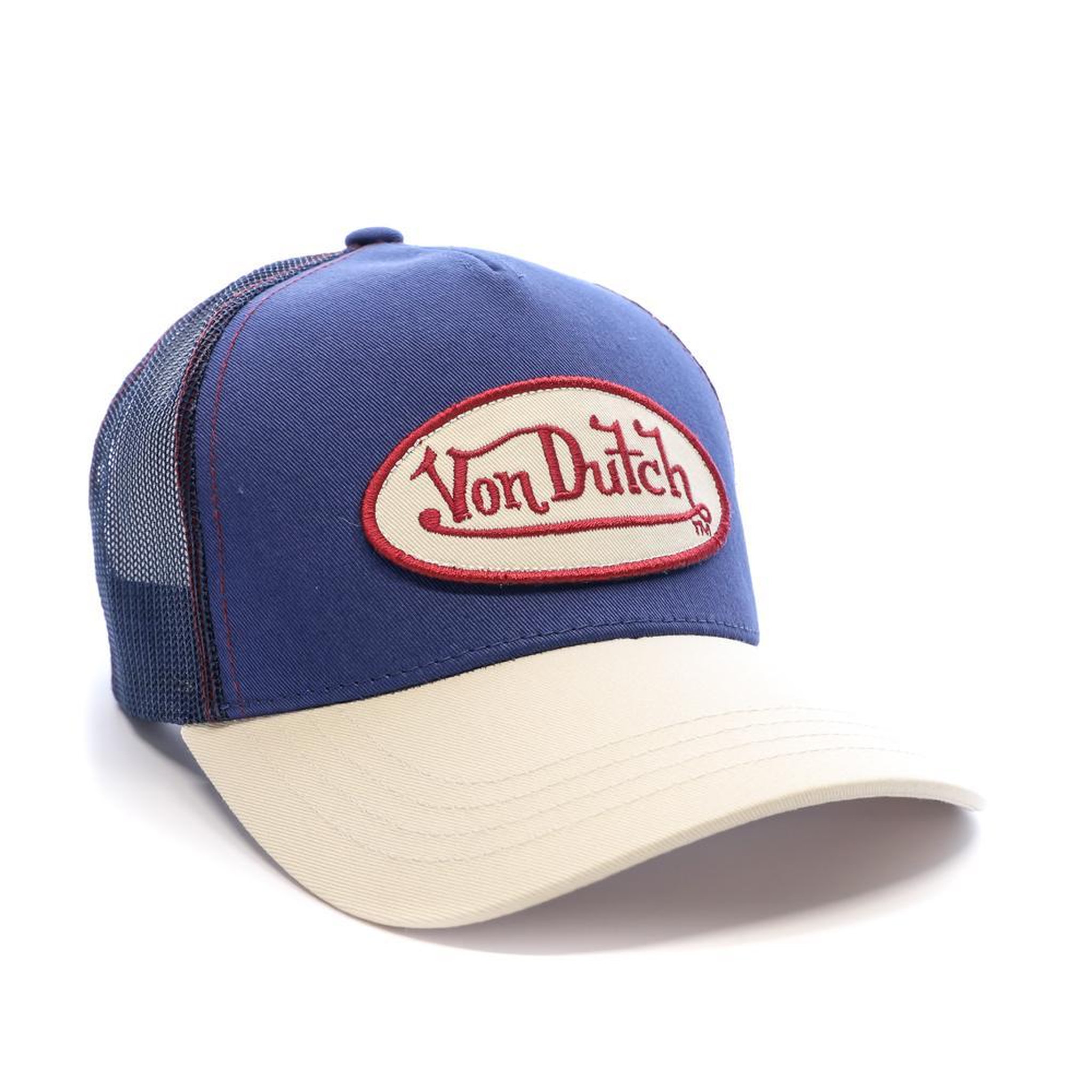 Voir la diapositive 2 : VON DUTCH Casquette Marine/Beige/Bordeaux Homme Von Dutch Ahig