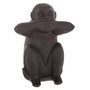 Voir la diapositive 3 : ATMOSPHERA Lot de 3 Statues Singes  Sagesse  24cm Noir