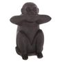 Voir la diapositive 3 : ATMOSPHERA Lot de 3 Statues Singes  Sagesse  24cm Noir