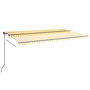 Voir la diapositive 3 : VIDAXL Auvent manuel retractable 600x350 cm Jaune et blanc