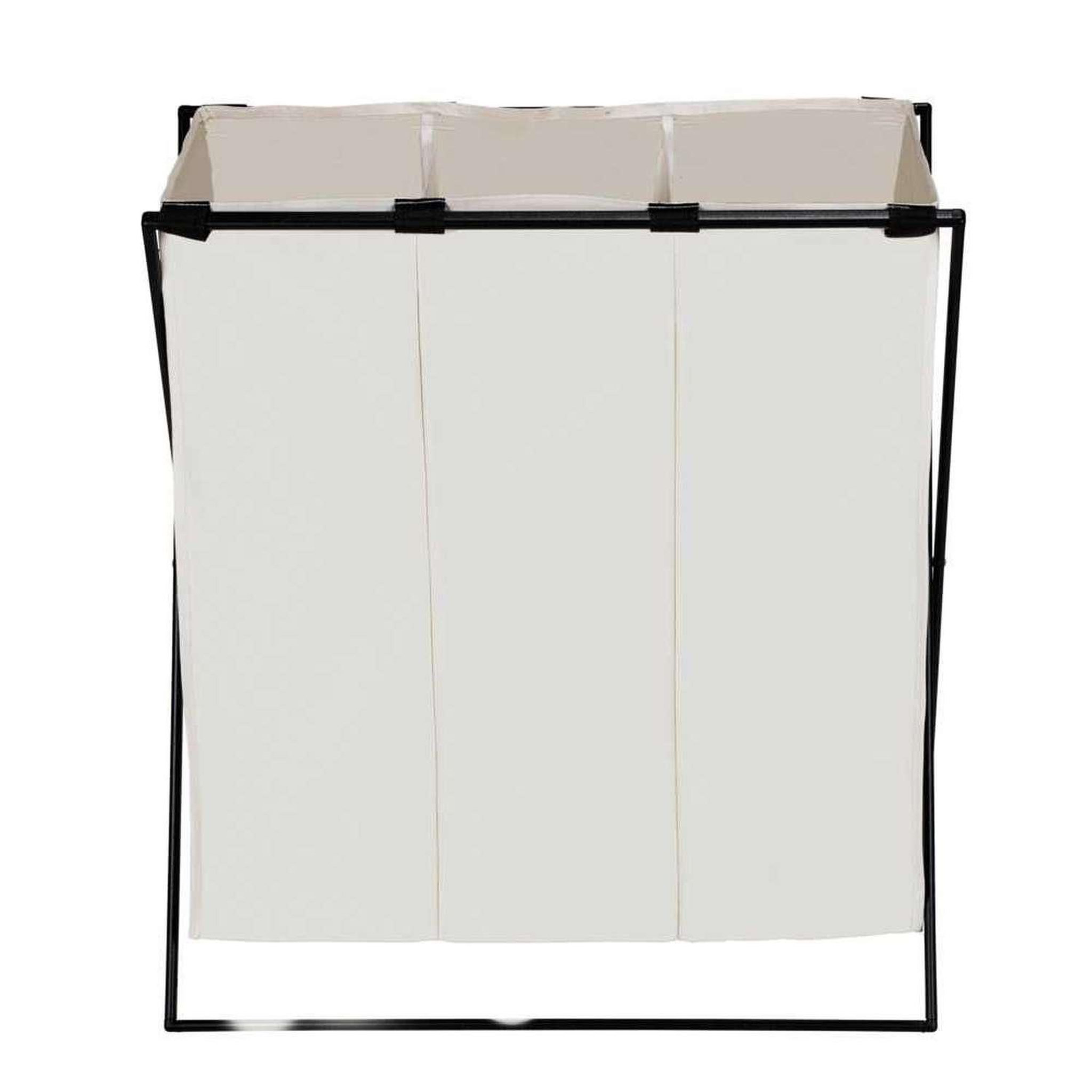 Voir la diapositive 2 : Wenko Panier à linge xl avec 3 compartiments