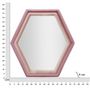 Voir la diapositive 6 : Paris Prix Miroir Mural en Velours  Tony  80cm Rose
