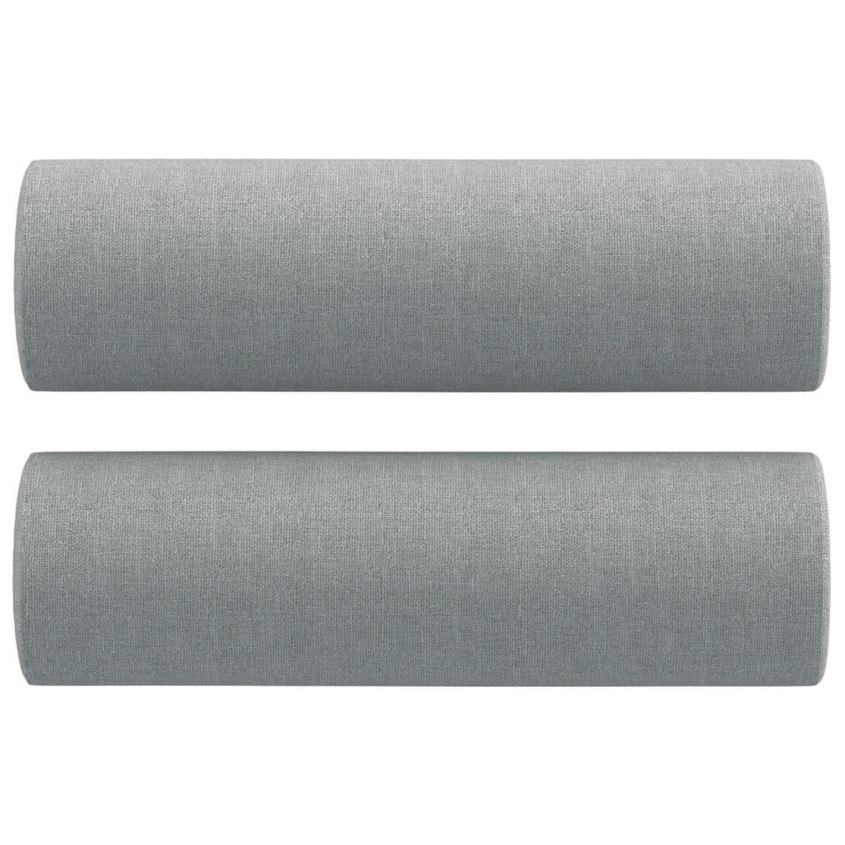 VIDAXL Ensemble de canapes 2 pcs coussins gris clair tissu