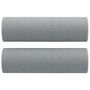 Voir la diapositive 5 : VIDAXL Ensemble de canapes 2 pcs coussins gris clair tissu