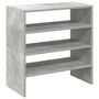 Voir la diapositive 2 : VIDAXL Etageres a chaussures 2 pcs empilable gris beton 60x30x30,5 cm