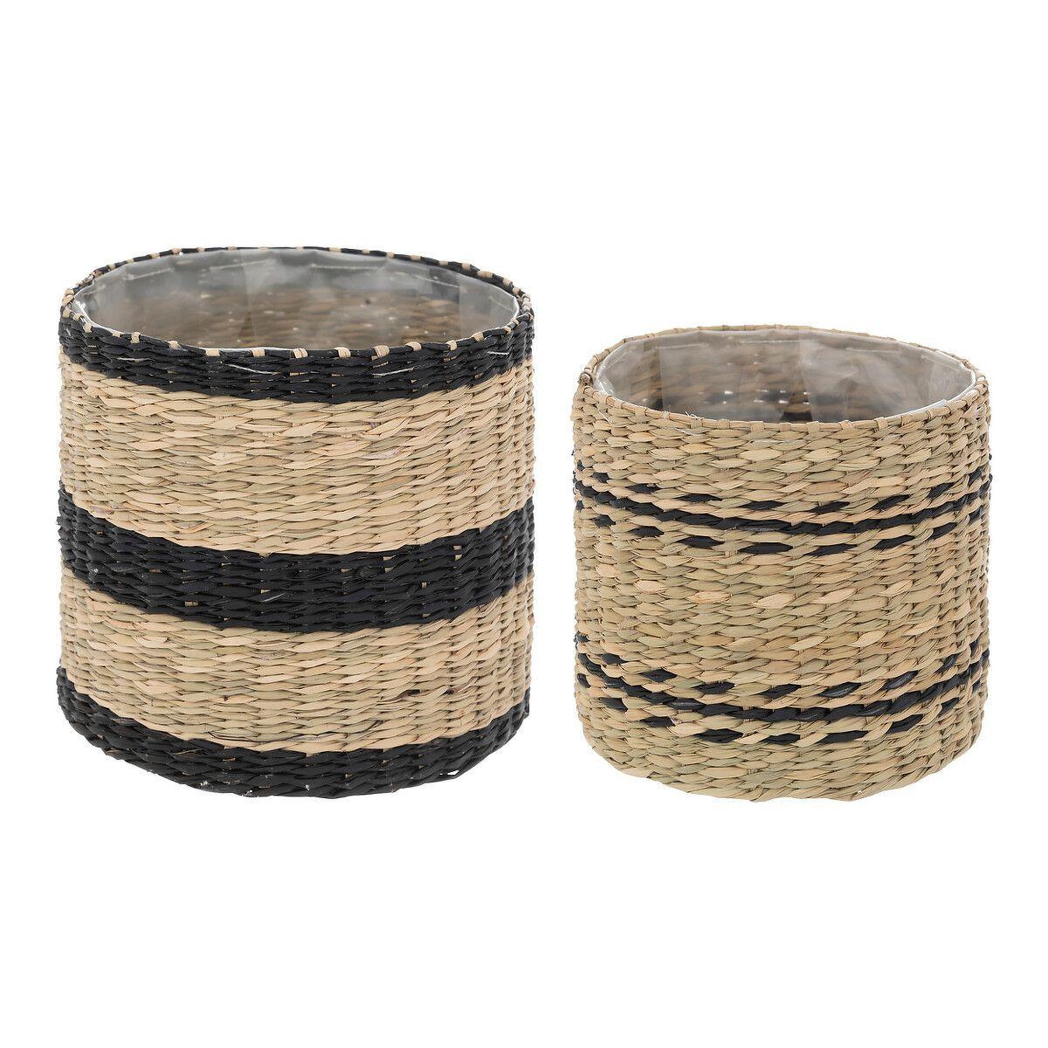ATMOSPHERA Lot de 2 cache-pots  lumhiv  16cm naturel