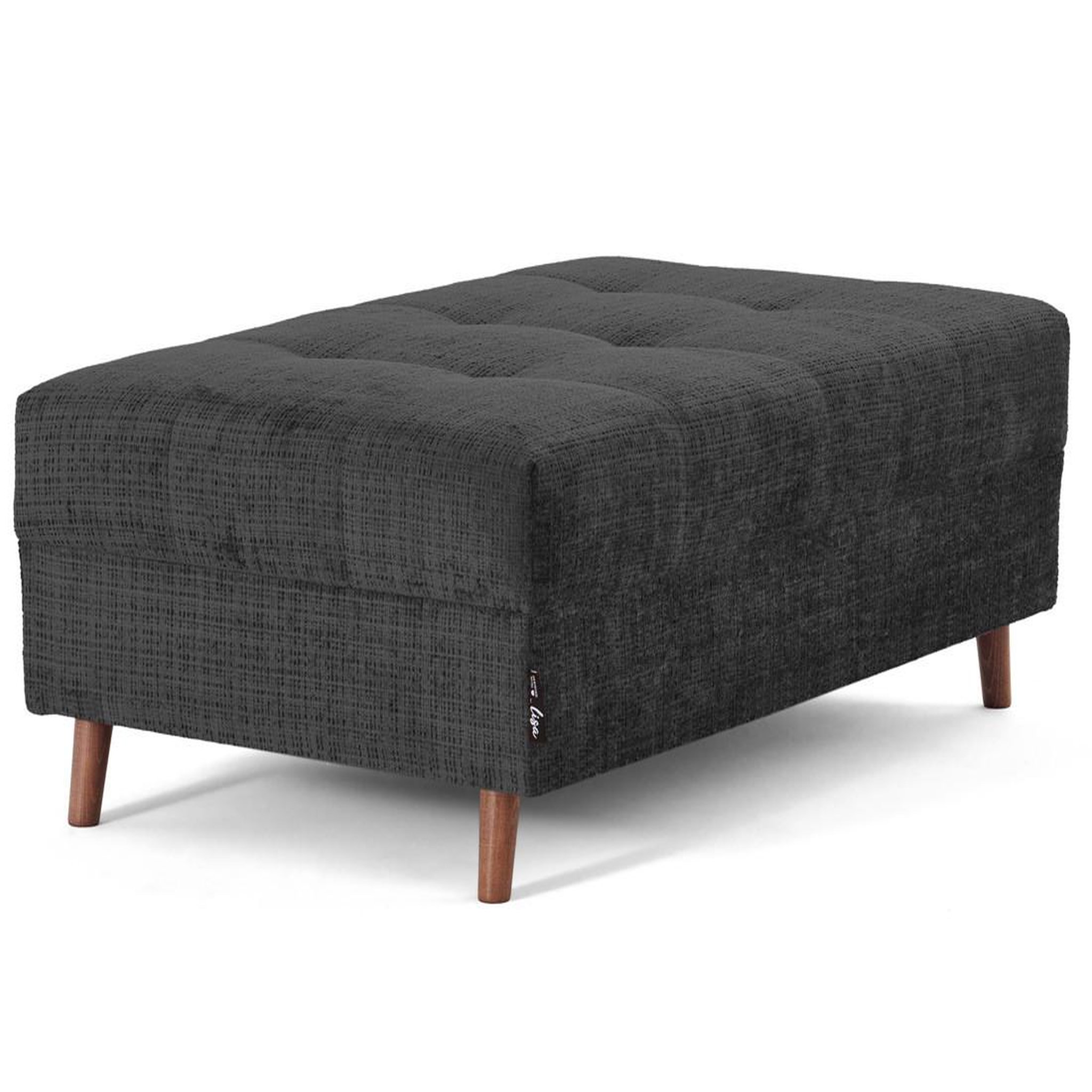 Voir la diapositive 2 : LISA DESIGN Rune - pouf en velours texturé