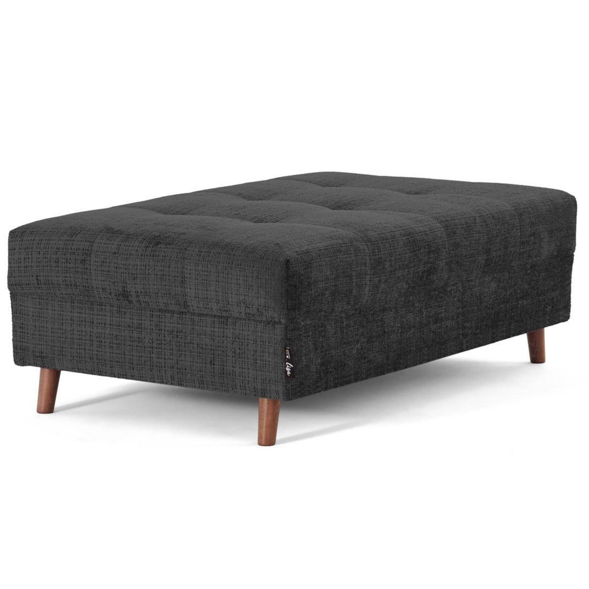 LISA DESIGN Rune - pouf en velours texturé