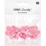 RICO DESIGN Confettis fleur de cerisier, feutrine rose et or