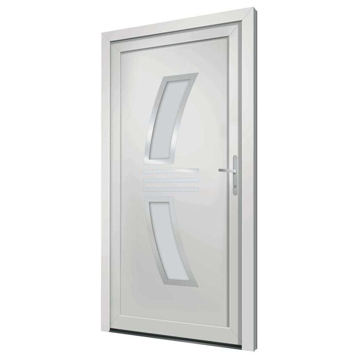 VIDAXL Porte d'entree Blanc 108x208 cm PVC