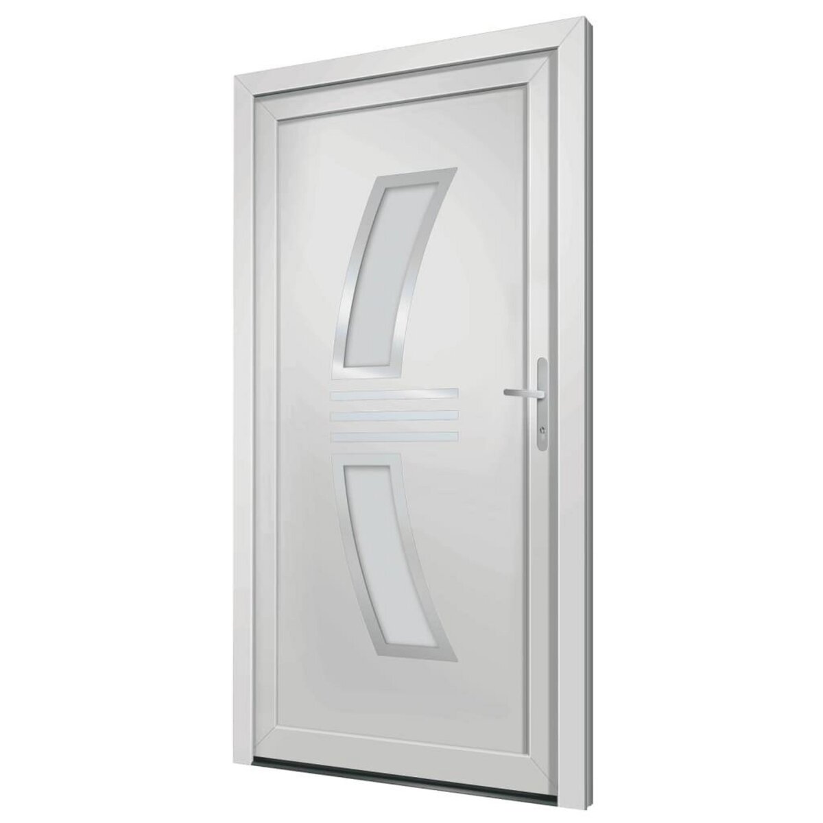 VIDAXL Porte d'entree Blanc 108x208 cm PVC