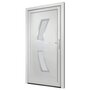 Voir la diapositive 4 : VIDAXL Porte d'entree Blanc 108x208 cm PVC