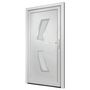 Voir la diapositive 4 : VIDAXL Porte d'entree Blanc 108x208 cm PVC