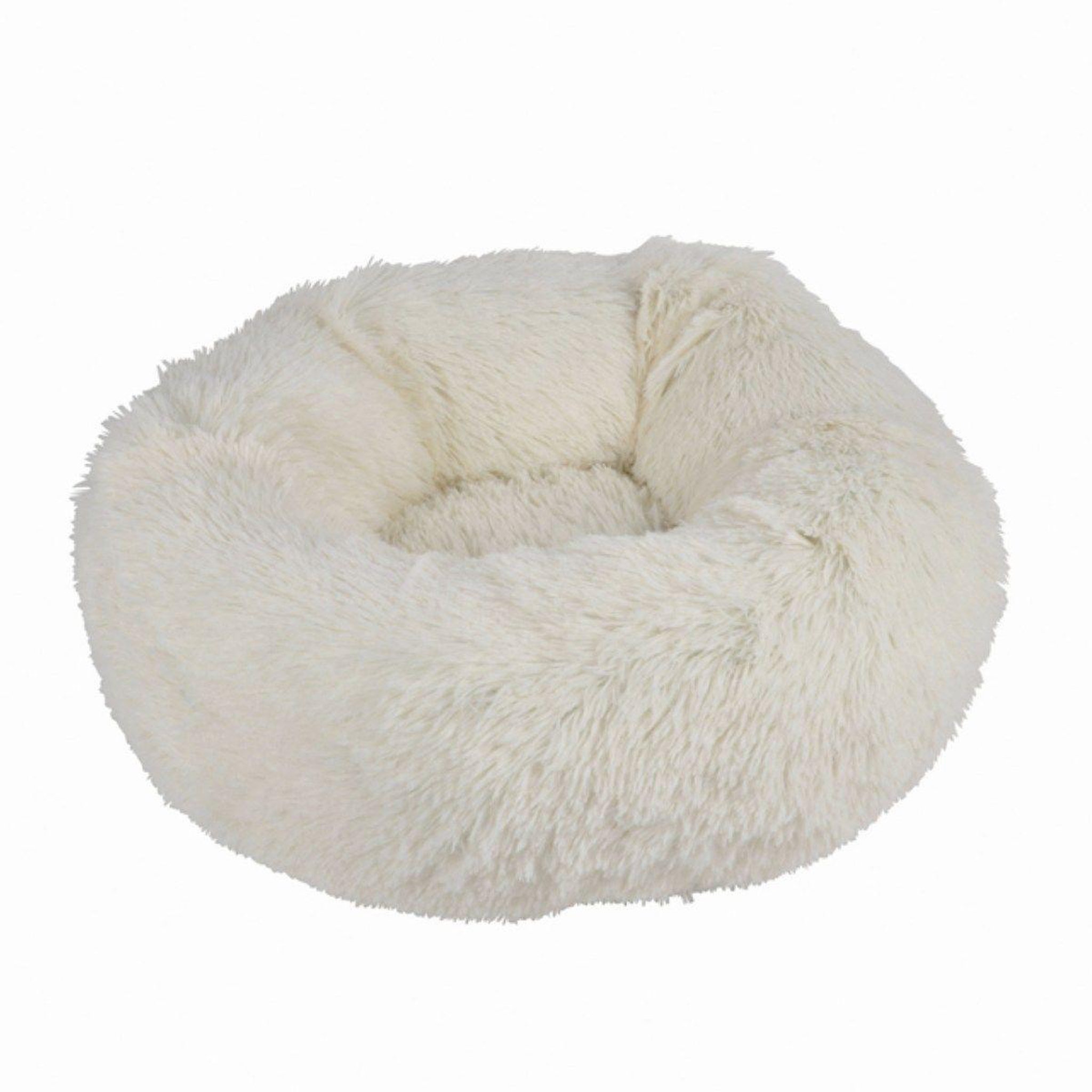 LOVE STORY Panier rond pour chien & chat  fluffy  55cm écru