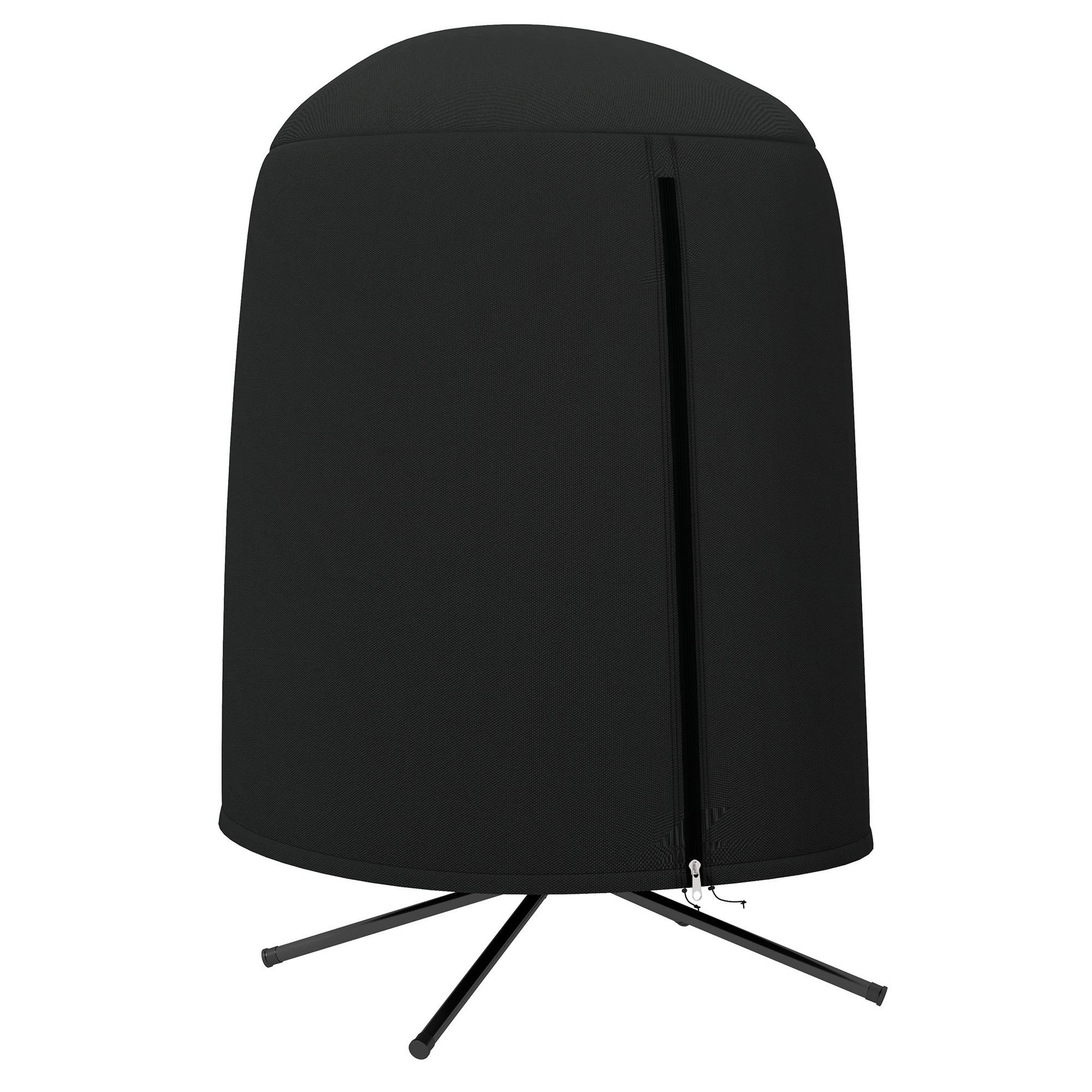 OUTSUNNY Housse de protection fauteuil suspendu de jardin - imperméable, zip - ø 128 x 190h cm - noir