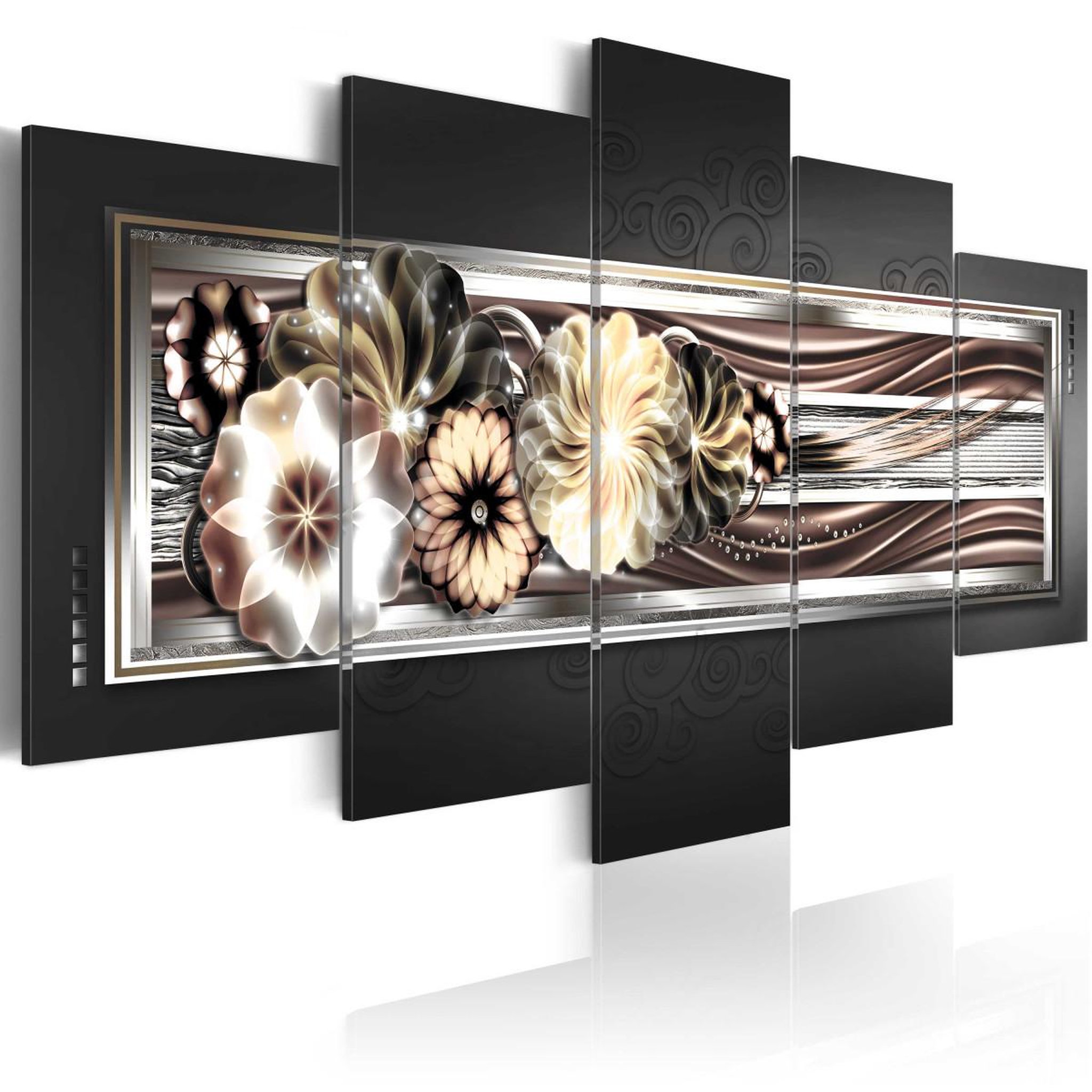 Voir la diapositive 1 : Paris Prix Tableau imprimé  in platinum waves