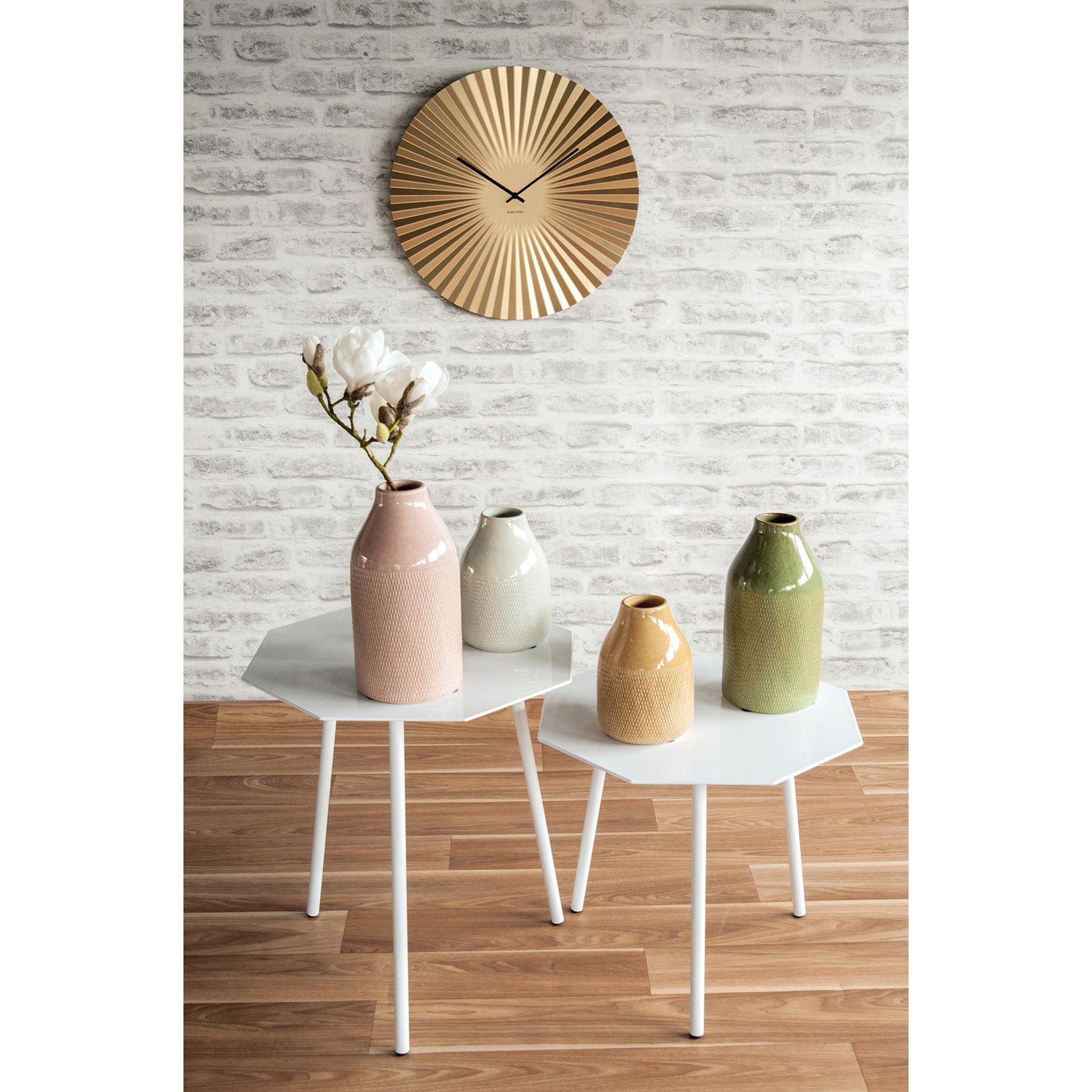 Voir la diapositive 3 : Karlsson Horloge design métal Sensu XL - Diam. 50 cm - Doré