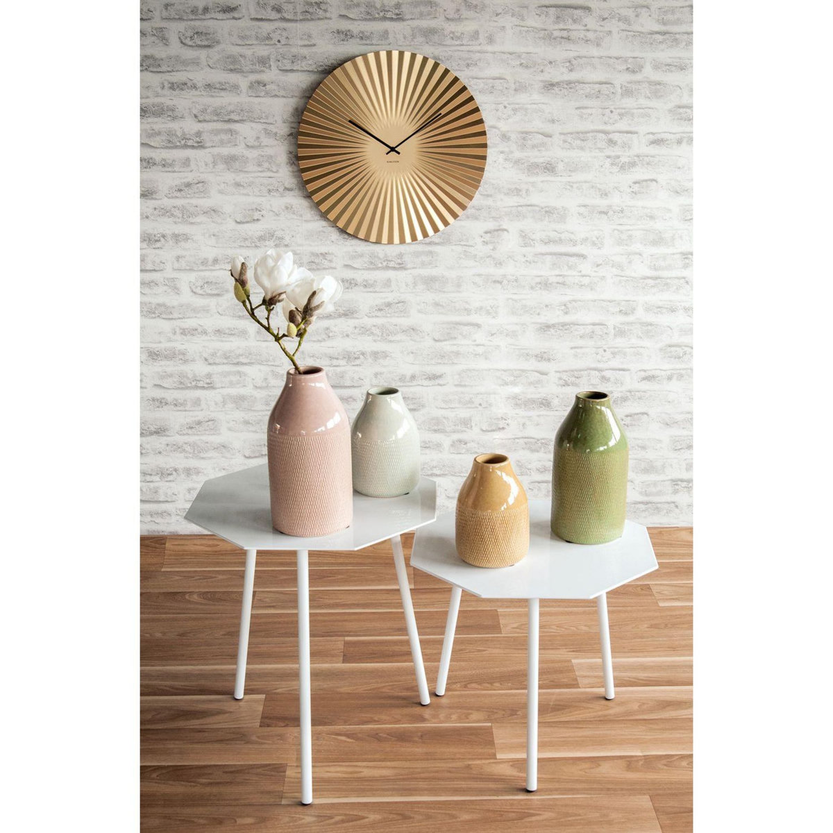 Karlsson Horloge design métal Sensu XL - Diam. 50 cm - Doré