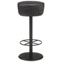 Voir la diapositive 1 : VIDAXL Tabouret de bar Noir Cuir veritable