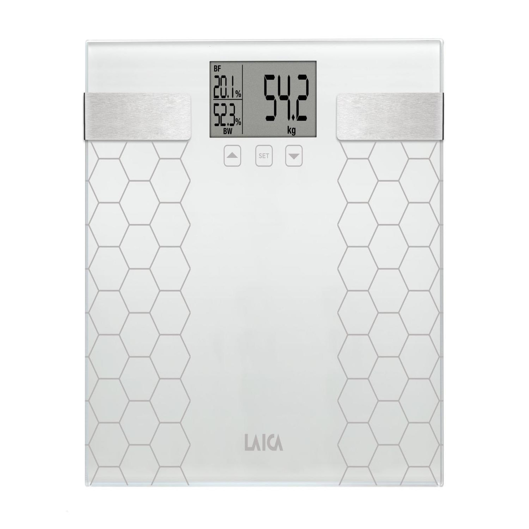 Voir la diapositive 3 : LAICA Laica ps5014 balance carré gris pèse-personne électronique