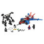 Voir la diapositive 2 : LEGO Super Héros Marvel Spiderman 76150 - Le Spider-jet contre le robot de Venom