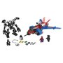 LEGO Super Héros Marvel Spiderman 76150 - Le Spider-jet contre le robot de Venom