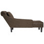 Voir la diapositive 5 : VIDAXL Fauteuil long et coussin/accoudoir droit gris fonce similicuir