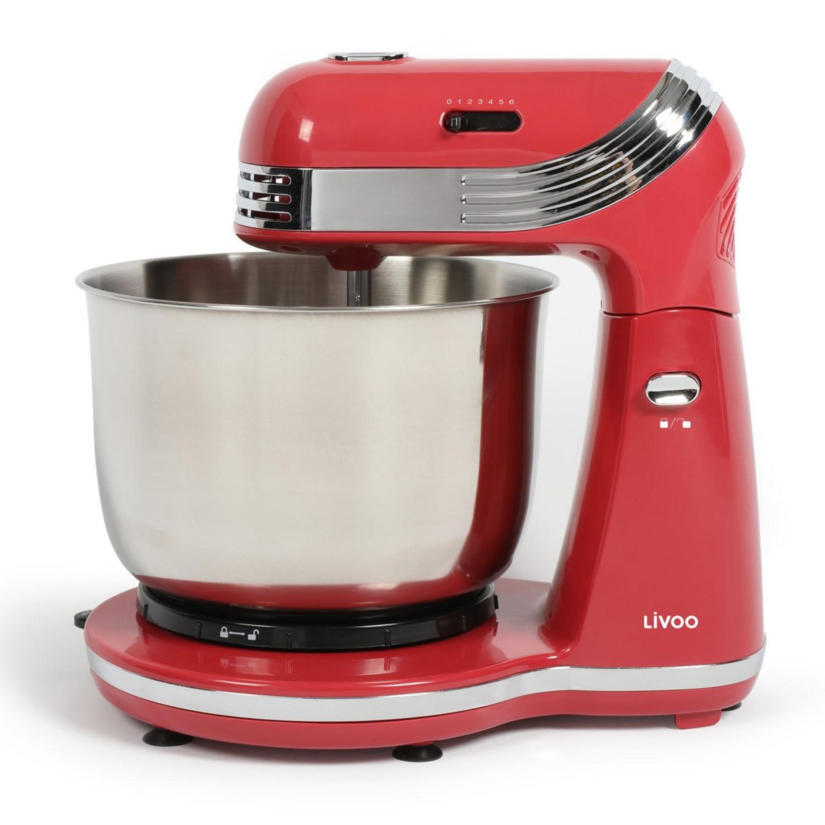 LIVOO Robot pâtissier multifonction 3l 250w rouge - dop137rc